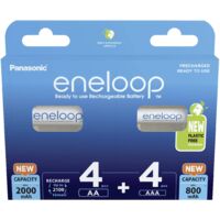 Panasonic Jeu de piles rechargeables LR03, LR6 8 pc(s) X926842