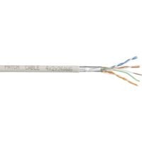 TRU COMPONENTS Câble réseau CAT 6 F/UTP 4 x 2 x 0.27 mm² blanc 305 m