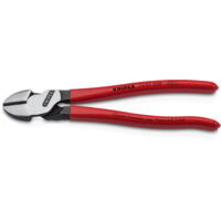 KNIPEX 74 01 200 Pince coupante de côté à forte démultiplication gainées en plastique atramentisée noire 200 mm