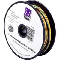 Fil de câblage TRU COMPONENTS FBC 1571443 3 x 0.14 mm² jaune, rouge, vert 25 m