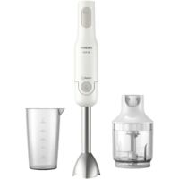 Philips Home HR2535/00 Mixeur plongeant 650 W avec blender, avec embout hâchoir gris, blanc