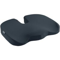 LEITZ - Coussin pour siège de bureau, réduit le mal de dos / douleurs cervicales - Housse en tissu & intérieur en mousse - Leitz Ergo Cosy - Couleur gris - (52840089)