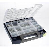 raaco Boxxser 55 5x5-15 Coffret de rangement (l x H x P) 298 x 55 x 284 mm Nombre de compartiments: 15 Contenu 1 pc(s)