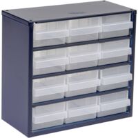 raaco 612-02 Réservoir pour petites pièces (l x H x P) 306 x 283 x 150 mm Nombre de compartiments: 12 Contenu 1 pc(s)
