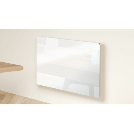 Carrera panneau rayonnant en verre Blanc LCD 1000W - Blanc