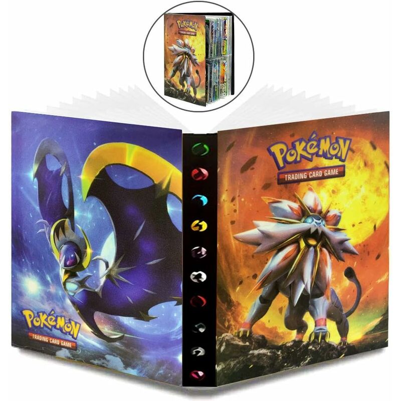 Classeur Cartes à collectionner Albums Pokemon GX EX Trainer Livre Carte 30 Pages Peut Contenir Jusqu'à 240 Cartes Album Porte-Cartes 