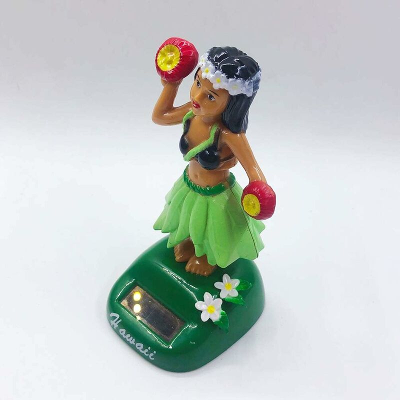 Calendrier de l'Avent Voiture Simple Cadeau d'anniversaire Bureau Bureau tulipde Figurine Solaire Hula Girl Hawaii Fille Idéal pour Rebord de fenêtre Hula-Girl 