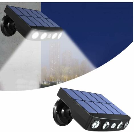 LED énergie Solaire Applique Murale Capteur De Mouvement Lampe Extérieure 