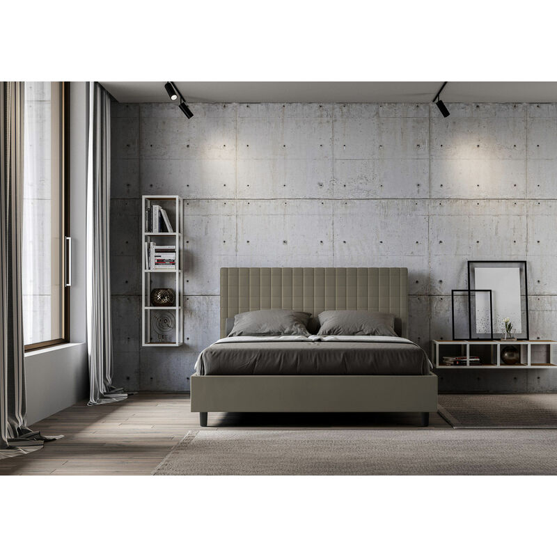 Focus M Letto matrimoniale contenitore 160x190 similpelle moderno