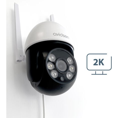 Caméra de sécurité HomeCam 2K PTZ extérieure motorisée connectée Avidsen Home  - Avidsen - 127154