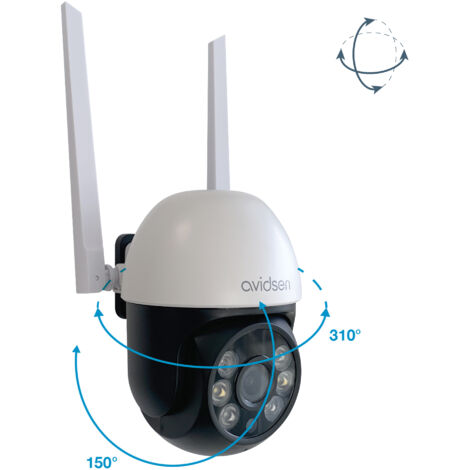 Caméra de sécurité HomeCam 2K PTZ extérieure motorisée connectée Avidsen Home  - Avidsen - 127154