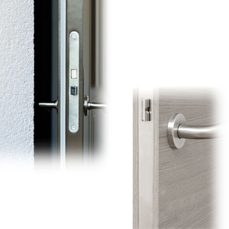 Extel – Gâche électrique à encastrer avec déverrouillage mécanique – Compatible toutes serrures – Aluminium – Dimensions 3x8,5x24 cm – Pour portes copropriété - V01903