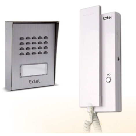 Interphone 2 fils + 2 commande serrure électrique - WEPA 401 LC3 - Extel - 710019