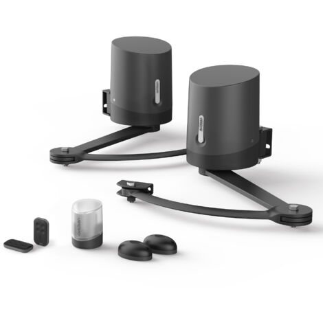 Avidsen – Kit de motorisation de portail à battants – Moteur connecté 24V – Charge max 250kg – Longueur max 2,50m – Compatible Google et Alexa