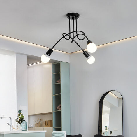 5 Luci Lampadario a Sospensione Retrò Lampada da Soffitto Paralume