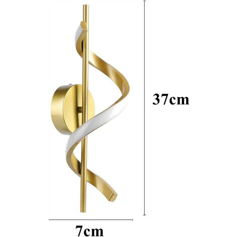 Lampada da parete moderna a LED 16W acrilico bianco - Lampada da parete 3 temperature (3000K/4500K/6500K) per soggiorno,sala da pranzo e corridoio | Leroy Merlin