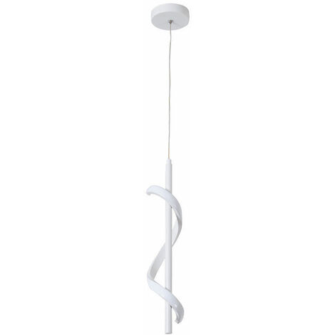 Lampada a Sospensione Moderna LED Lampadario a Soffitto Creativa Spirale Bianca Luce Bianco Caldo