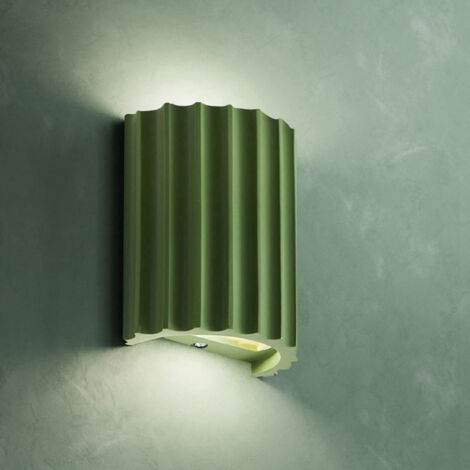 DRIWEI Applique LED Lampada da Parete Ovale 12W Luce Fredda Esterno Interno FD-10