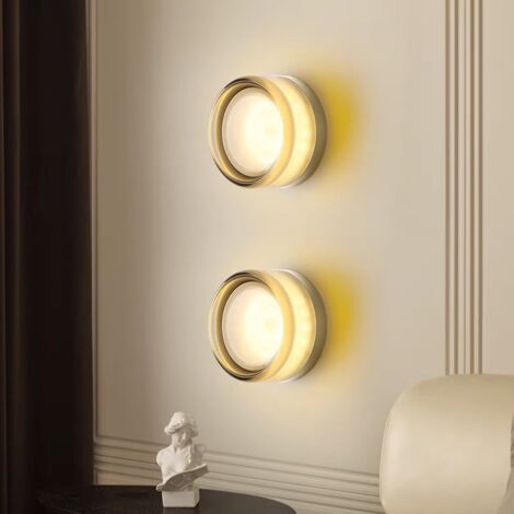Set 2 Applique LED Da Parete 20W 2250LM, Forma A Farfalla, Bianco Freddo 6500K, Per Camera E Soggiorno