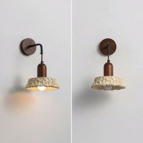 iDEGU 2 Pezzi Lampada da Parete Vintage Industriale Lampada a Muro in Metallo Applique da Parete Orientabile 180° E27 Illuminazione da Parete Interni per Camera da Letto Corridoio (Ruggine Bronzo