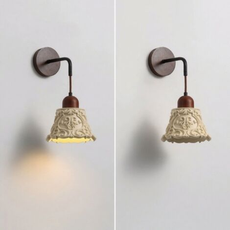 2PCS Applique da parete con spina, luce notturna a LED, luminosità regolabile, con sensore di luce, per soggiorno - standard europeo(luce calda 3000K) | Leroy Merlin