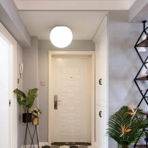 GOECO Applique in vetro nordico, elegante applique interna retrò, lampada da comodino, Lampada da Parete in Vetro Sfera Rotonda Paralume Metallo E27