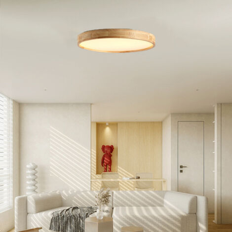 luolety Base rotonda in legno a LED, confezione da 2 basi di supporto per luce rotonda in legno da 10 cm, base di visualizzazione di luci a LED in