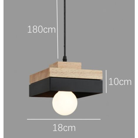 Lampadario A Sospensione Industriale In Metallo Nero E27 - Plafoniera Soffitto Per Cucina/Loft