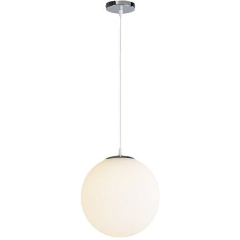 Lampada A Sospensione Eglo Rondo - Design Moderno In Acciaio Nichel Opaco E Vetro Opalino - Foto 10