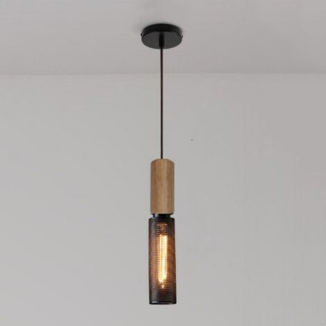 Lampada A Sospensione Industriale Retrò STOEX E27 In Metallo Nero - Paralume 23x20cm, Cavo 100cm, Per Soggiorno E Cucina - 2