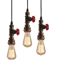 2PCS Lampadari A Sospensione Industriale Retrò Lampade Da Soffitto Steampunk Creativa Luce Sospesa In Metallo Plafoniere Vintage Ruggine~p126677074