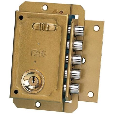 Cerradura sobreponer FAC S-90 pintada Derecha