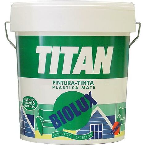 Pintura exterior Titan Biolux blanco mate Blanco15 Litros15 Litros Blanco
