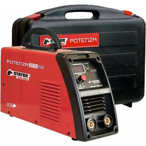 Soldador Inverter 200A STAYER POTENZA 200GE