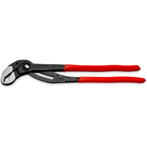 KNIPEX 87 01 400 Cobra® XL Tenazas pico loro para tubos Mangos plasticos por inmersión antideslizantes gris atramentado 400 mm