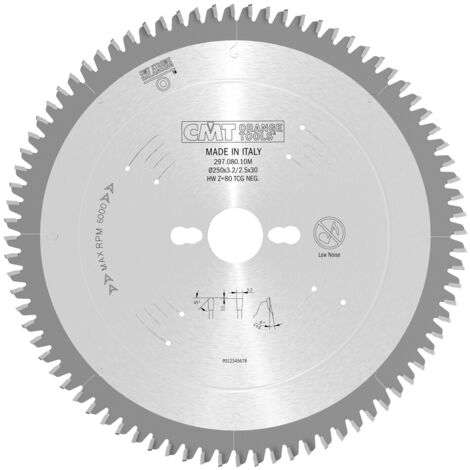Disco de Ingletadora MD de C.M.T. para Aluminio 250x3.2x30mm Z80250x3.2x30mm Z80