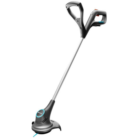 GARDENA Cortabordes batería SmallCut 23cm / 18V POWER FOR ALL Cargador y batería incluidos, ancho de corte de 23 cm, para 1000 m de bordes, mango ajustable y cabezal de corte orientable (14702-20)