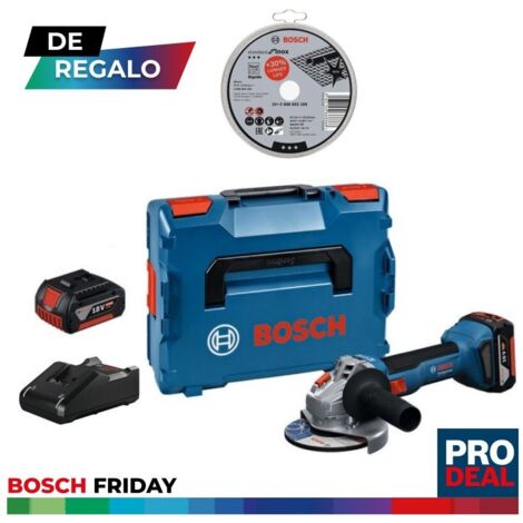 Amoladora angular a batería Bosch GWS 18V-7 sin bateria Sin Batería