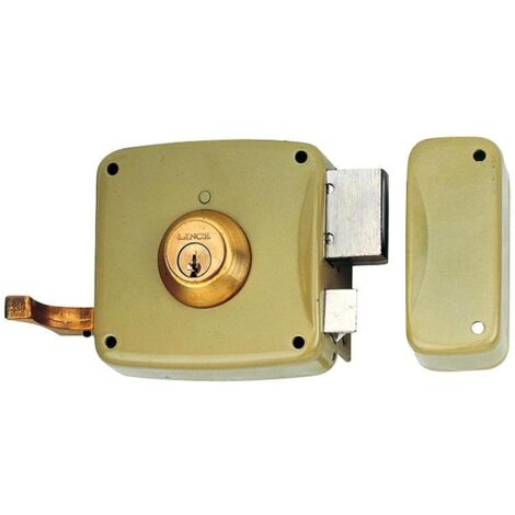 Cerradura Sobreponer 120X60Mm 5125Ahe12D Hierro Esmaltado Picaporte/Palanca Derecha Lince