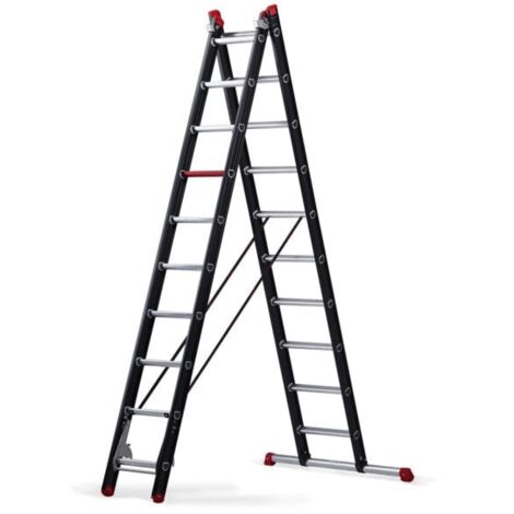 Altrex Mounter Escalera Multiusos profesional 2x14 peldaños (7,70m altura de trabajo)2x14 peldaños (7,70m altura de trabajo)