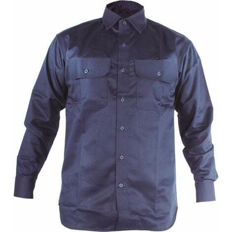 3L Camisa Ignífuga y Antiestática para Soldador Welder WLR100 Azul AzulMAzul M