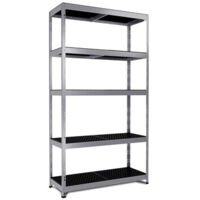 ESTANTERIA METAL 5 ESTANTES PP SIN TORNILLOS RIVET ALLOY