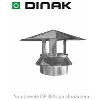 Sombrerete para chimenea Dinak DP 304 Inoxidable con abrazadera - 30x200mm