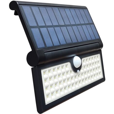 Applique solaire LED 3W avec détecteur de mouvement et 3 modes d'éclairage  Lot de 1 U.
