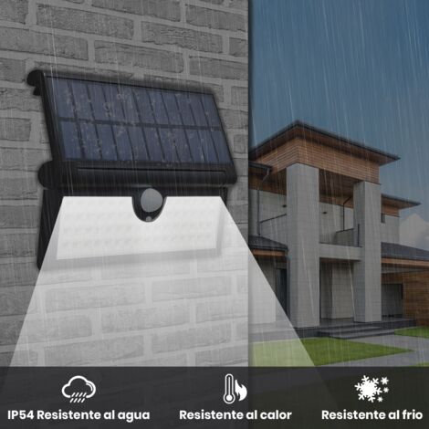 Applique solaire LED 3W avec détecteur de mouvement et 3 modes d'éclairage  Lot de 1 U.