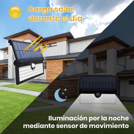 Applique solaire LED 3W avec détecteur de mouvement et 3 modes d'éclairage  Lot de 1 U.