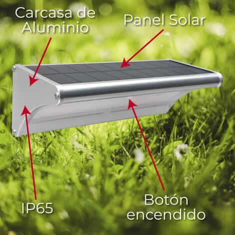 Applique solaire LED 1100lm IP65 avec détecteur de mouvement  Lot de 2 U.