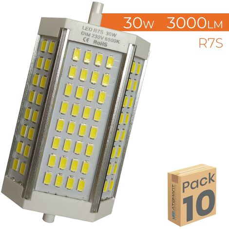 Bonlux Lot de 2 ampoules LED R7S 15 W 118 mm 220 V Blanc neutre 4000 K Angle d'éclairage 360 ° Remplace une ampoule halogène 150 W intensité non variable