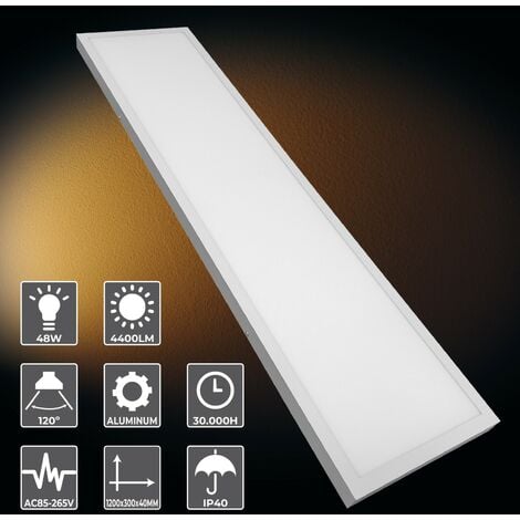 Plafond LED Carré Panneau Surface 48W 5000LM 600mm