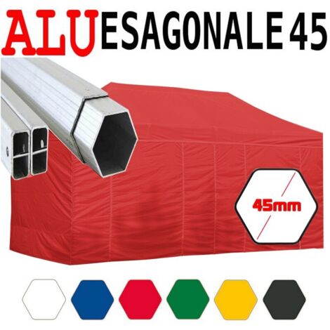 Banco Stallo Pieghevole Per Street Food – Carrello Portatile In Legno Con Tettoia, 120x190 Cm (Blu, L) - 3